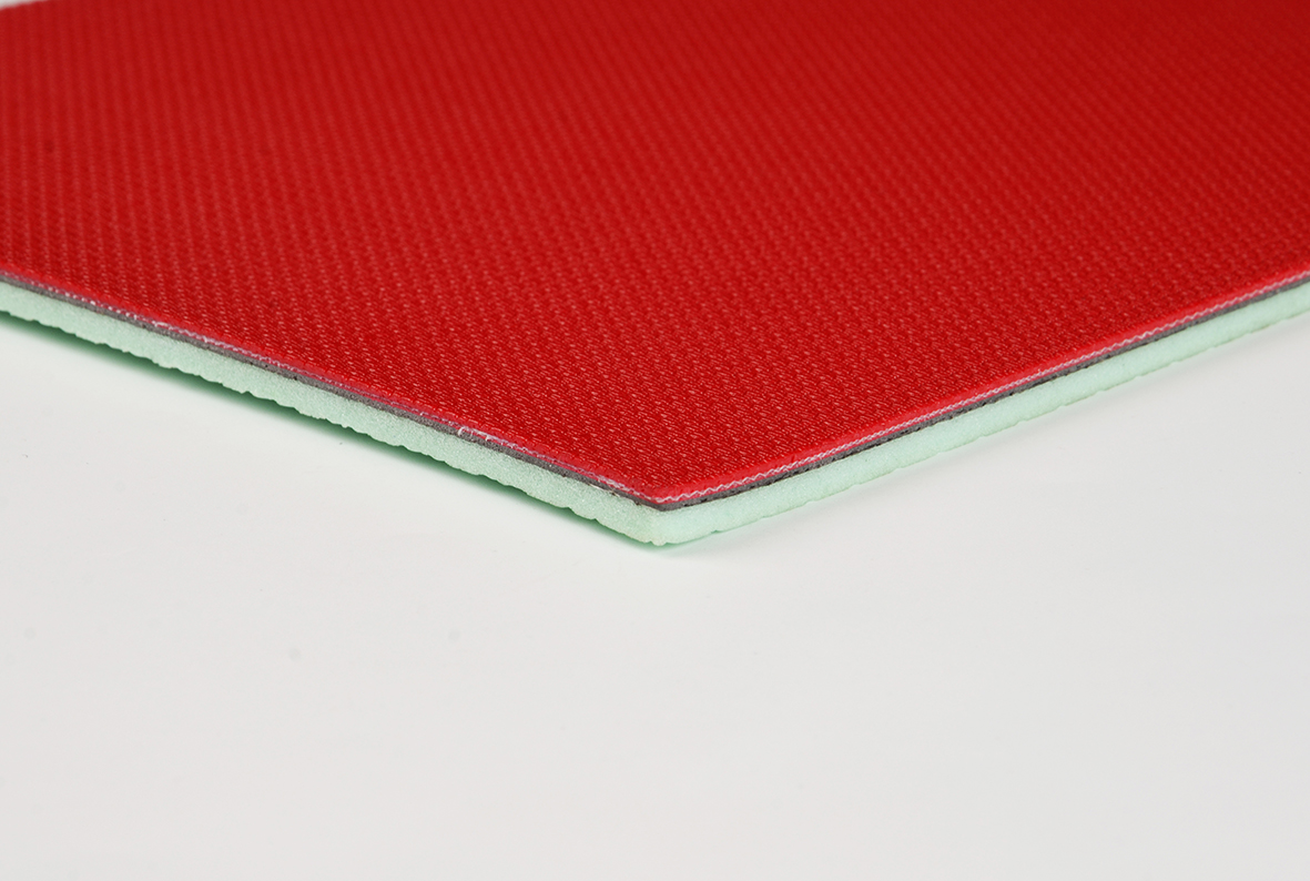 英利奥5.5mm红色布纹运动地板