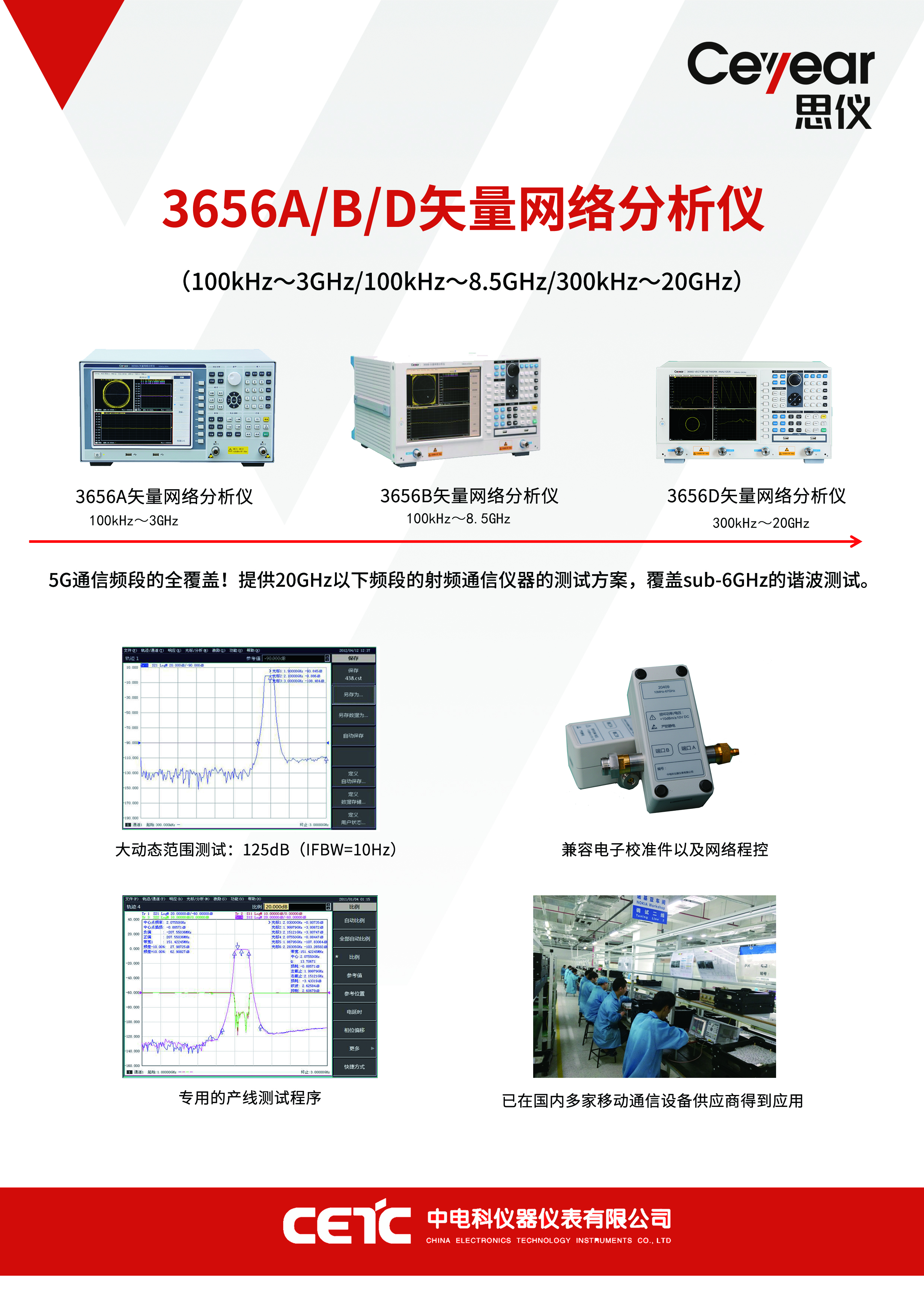 3656A/B/D矢量网络分析仪 100kHZ~20GHz